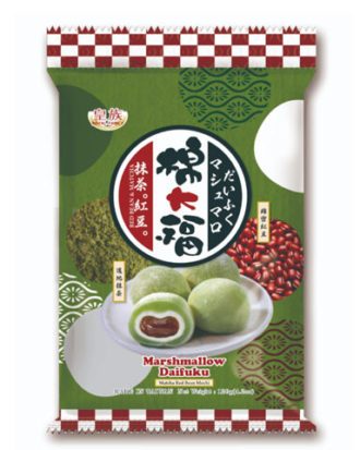 Royal Family Marshmallow Daifuku Mochi Red Bean and Matcha 120 g.