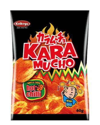 Koikeya Karamucho Hot kartoffelchips 60 g.
