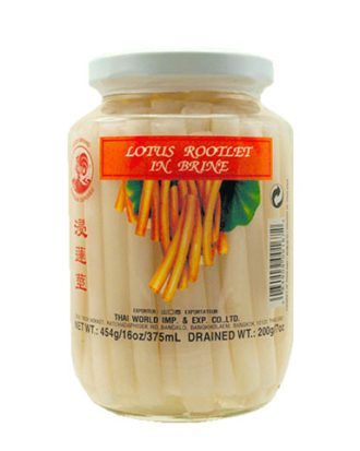 Cock Brand Baby lotusrødder (Lotus in Brine) 454 g.