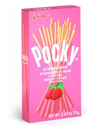Pocky strawberry flavour 49 g.