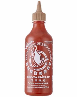 Sriracha chili sauce m. extra hvidløg 455 ml.