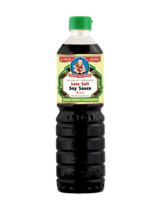 Healthy Boy sojasauce japansk stil mindre salt (less salt) 500 ml.