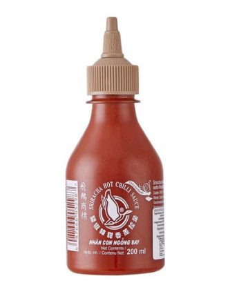 Sriracha chili sauce m. extra hvidløg 200 ml.
