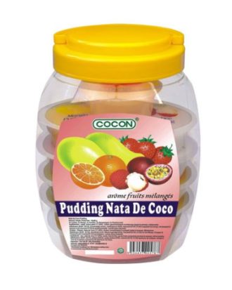 Cocon budding med nata de Coco jelly (blandet i bøtte) 1,28 kg.