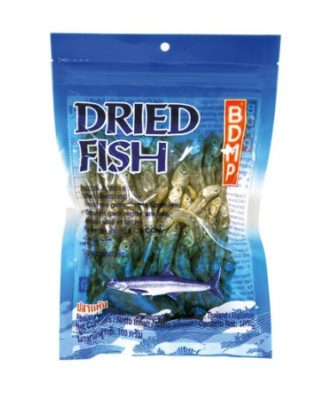 Tørrede ansjoser med hoved BDMP 100 g.