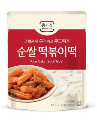 Tteokbokki  rice cakes tubular type koreanske riskager (kølevare) 500 g.