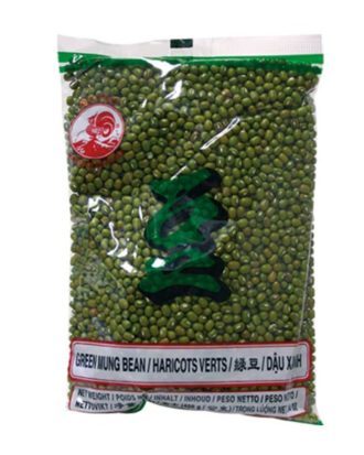 Cock Brand grønne mung bønner m/skal 400 g.