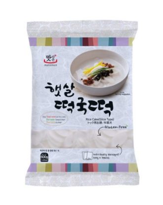 MATAMUN Tteokbokki  Rice Cake Slices (Koreanske Riskager i skiver) 600 g.